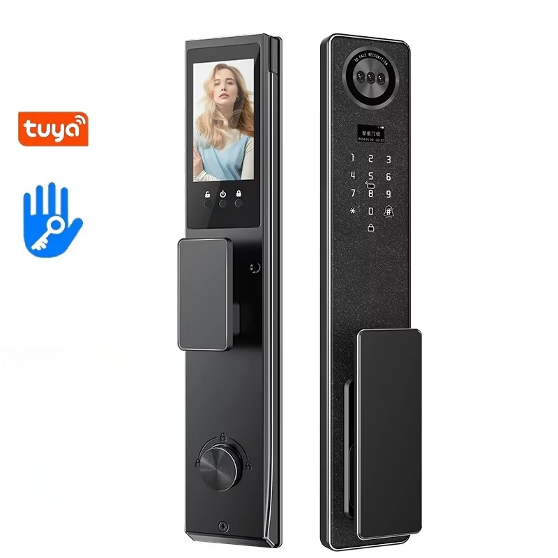 Electronics & Gadgets Starting With C - Tuya WiFi スマートドアロック、家庭用生体認証指紋ロック、キーパッドパスワード電子ロック、盗難防止フロントドアセキュリティロック