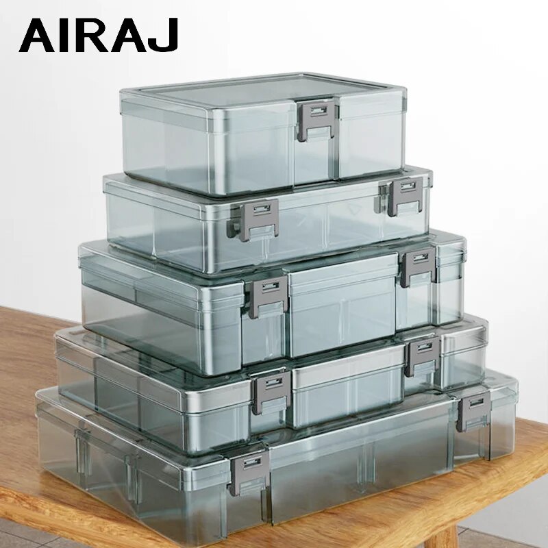 Electronics Gadgets And Accessories - AIRAJ プラスチックツール部品ボックス収納ネジボックスツール分類電子部品ドリルビットアクセサリー肥厚グリッドボックス
