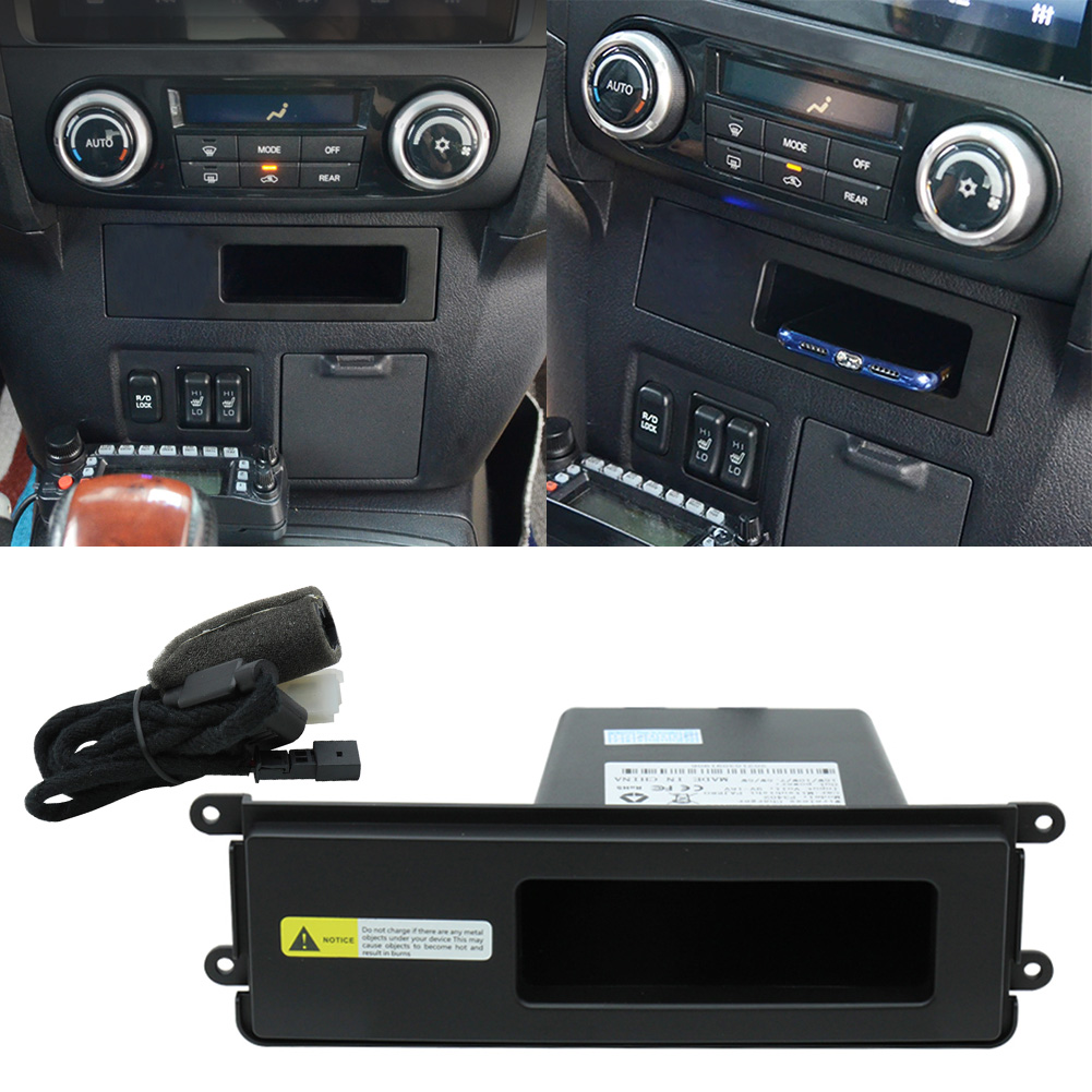 Wireless Phone Charger Pad - 車のワイヤレス充電器電話高速充電パッド三菱パジェロ 2017 2018 LHD のみ