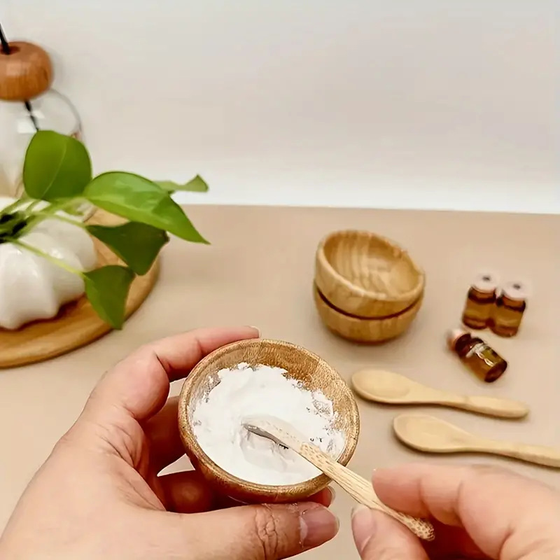 Electro Gadgets - 竹製フェイスマスクミキシングボウルセット、DIYスキンケア用フェイシャルツール、フェイスマスクミキシングツールキット（フェイスマスクボウル、スパチュラ、スプーン付き）
