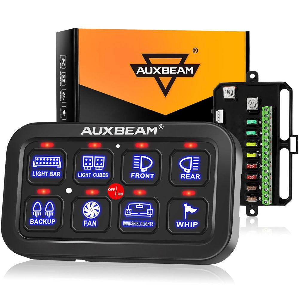 Electronics & Gadgets Starting With C - 8連スイッチパネル BA80 自動調光LEDタッチコントロールパネルボックス 電子リレーシステム 車用タッチスイッチボックス ユニバーサル