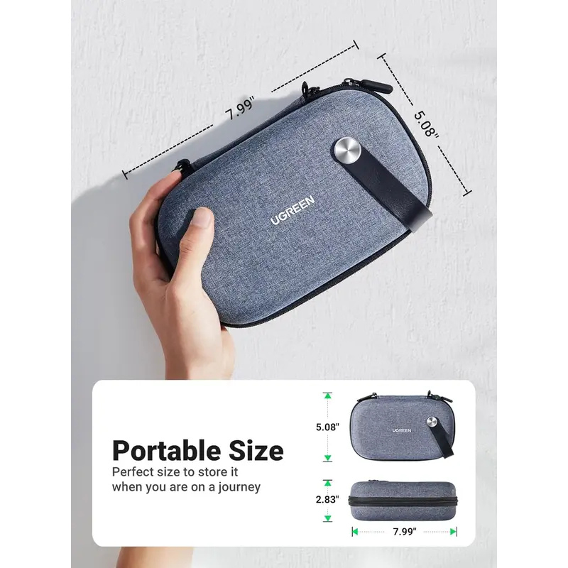 Electronics Gadgets And Accessories - オリジナル UGREEN トラベルアクセサリーバッグ ポータブルケーブルオーガナイザー エレクトロニクスハードケース 小型ガジェットポーチ