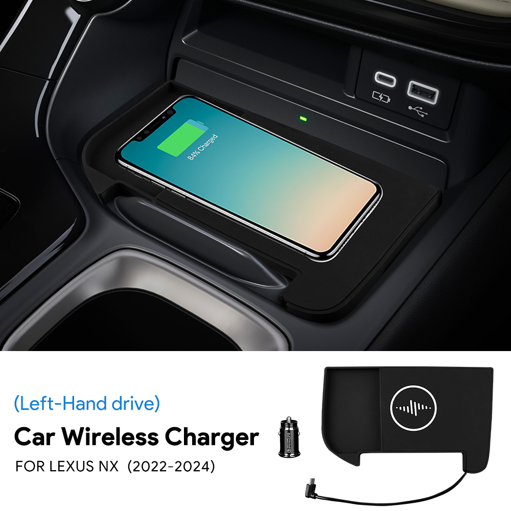 Wireless Phone Charger Pad - レクサスNX 2022 2023 2024 2025 2026