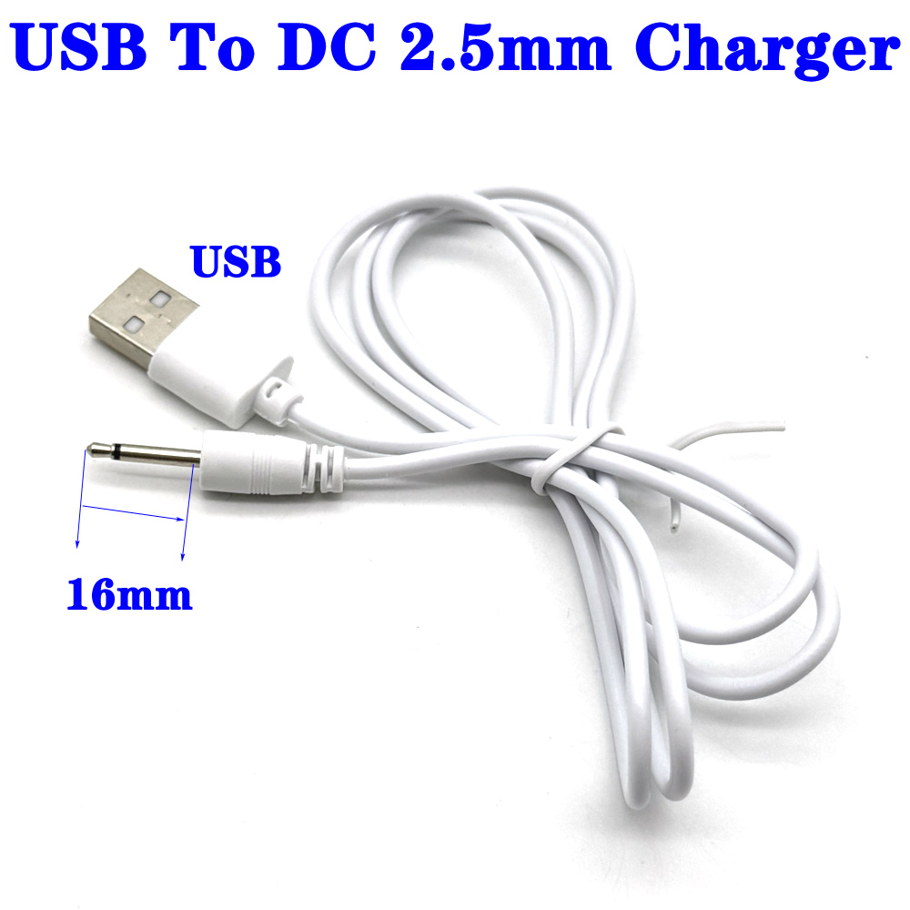 Electronics Gadgets Wholesale - 16 ミリメートル USB DC 2.5 バイブレーター充電ケーブルコード充電式おもちゃバイブレーターマッサージアクセサリーユニバーサル