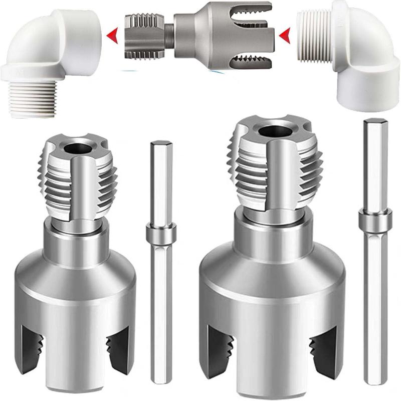 1セットパイプねじ切り工具一体型内外管ねじ切り工具電動ドリル - Electro Gadgets のレビューと価格