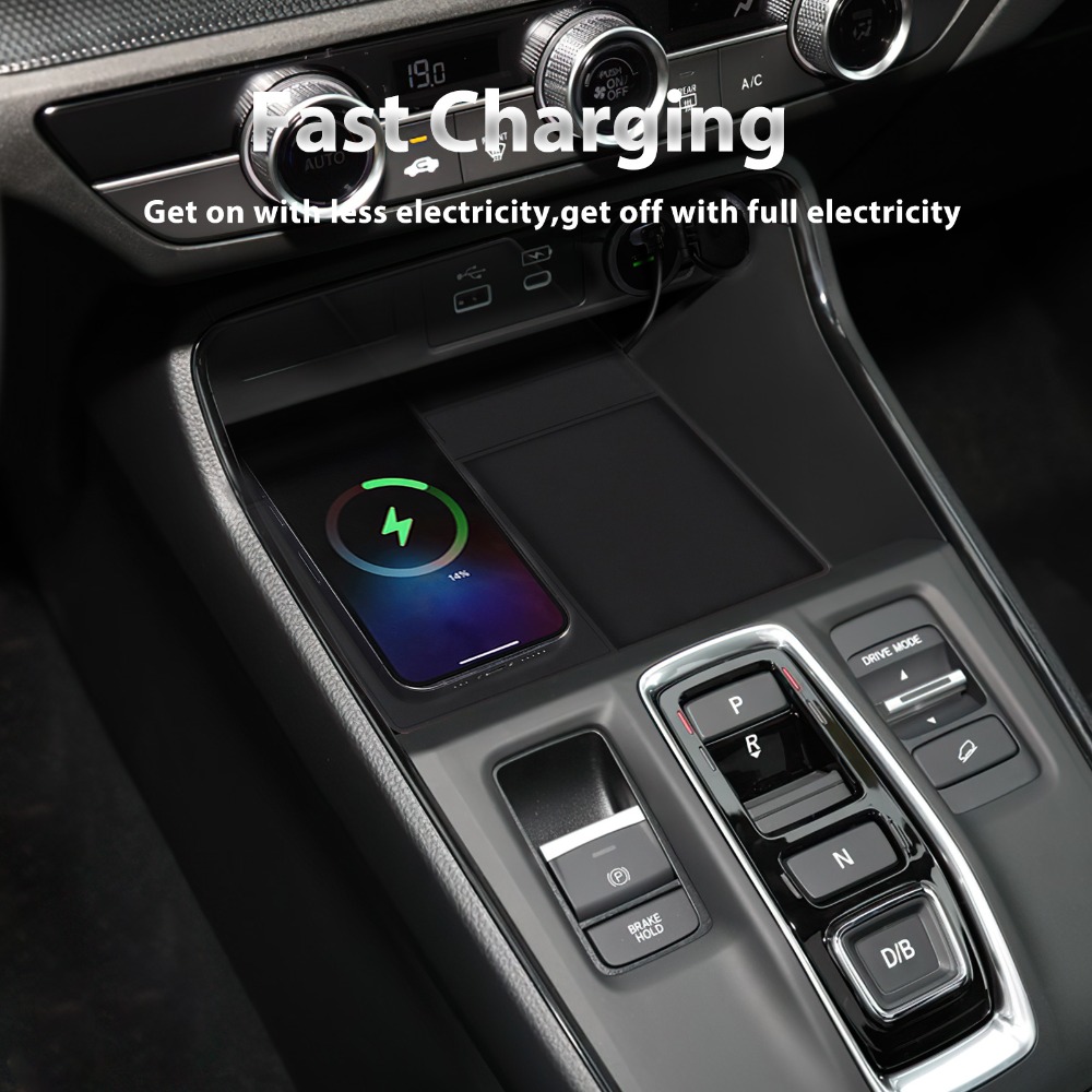 車のワイヤレス充電器パッド安定した高速充電ホンダ CRV 2 - Wireless Phone Charger Pad のレビューと価格