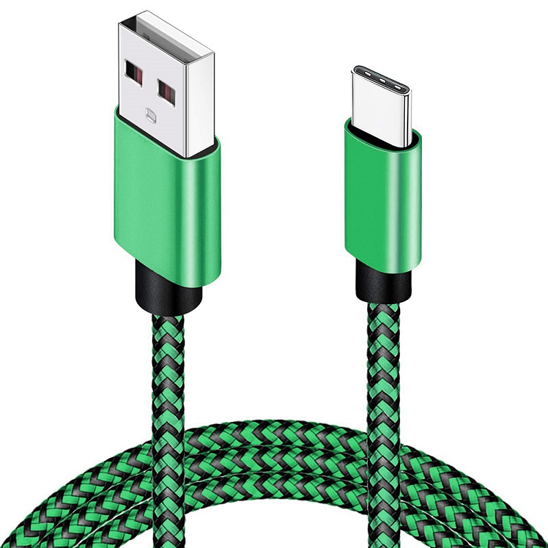 USB タイプ C ケーブル 2.4A 急速充電ナイロン編組 - Electronics Gadgets Wholesale のレビューと価格