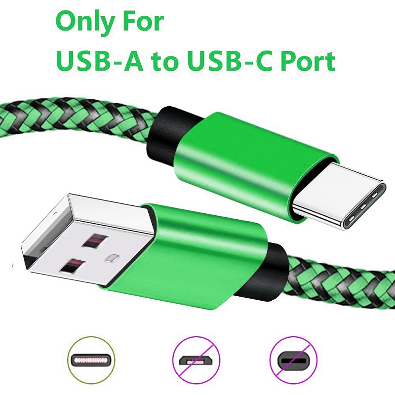 USB タイプ C ケーブル 2.4A 急速充電ナイロン編組 - Electronics Gadgets Wholesale のレビューと価格