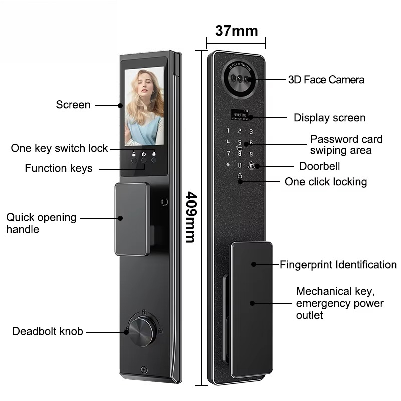 Tuya WiFi スマートドアロック、家庭用生体認証指紋ロ - Electronics & Gadgets Starting With C のレビューと価格