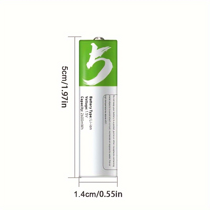 スマート 1.5V AA 2600mWh USB 充電式リチ - Modern Electronics Gadgets のレビューと価格