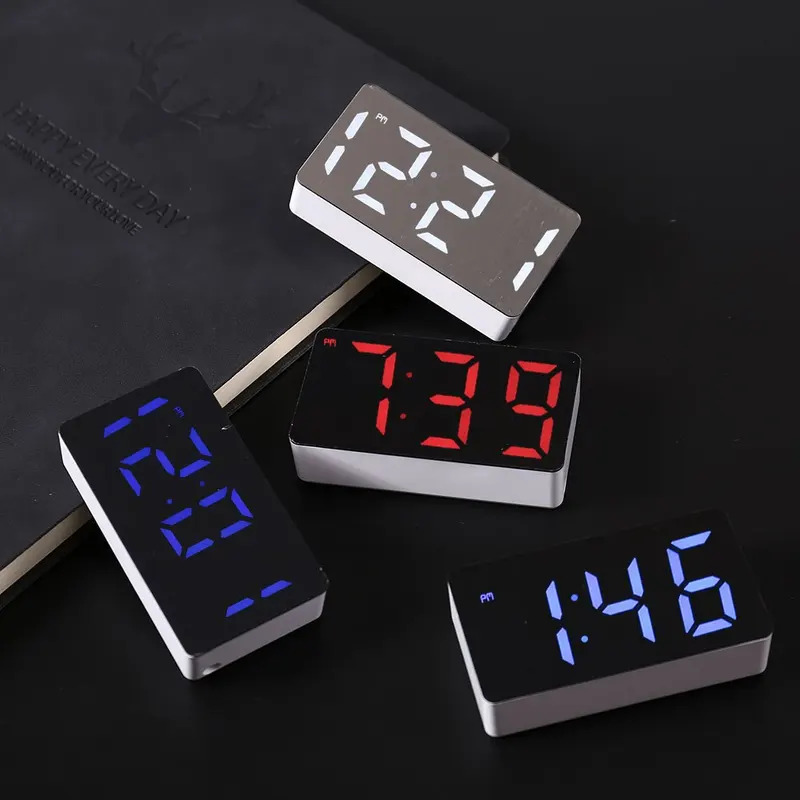 LED電子時計ミラー目覚まし時計 - 家庭用家具スマート小型 - Electronics Gadgets Wholesale のレビューと価格