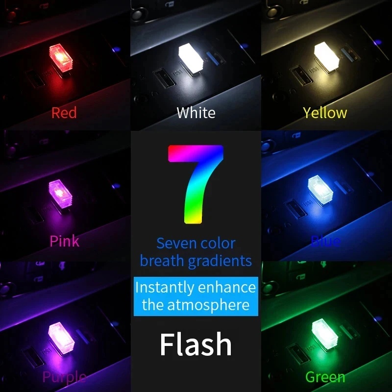 1/4個 ミニUSB LEDカーライト 車内雰囲気照明 緊急 - Electronics Gadgets And Accessories のレビューと価格