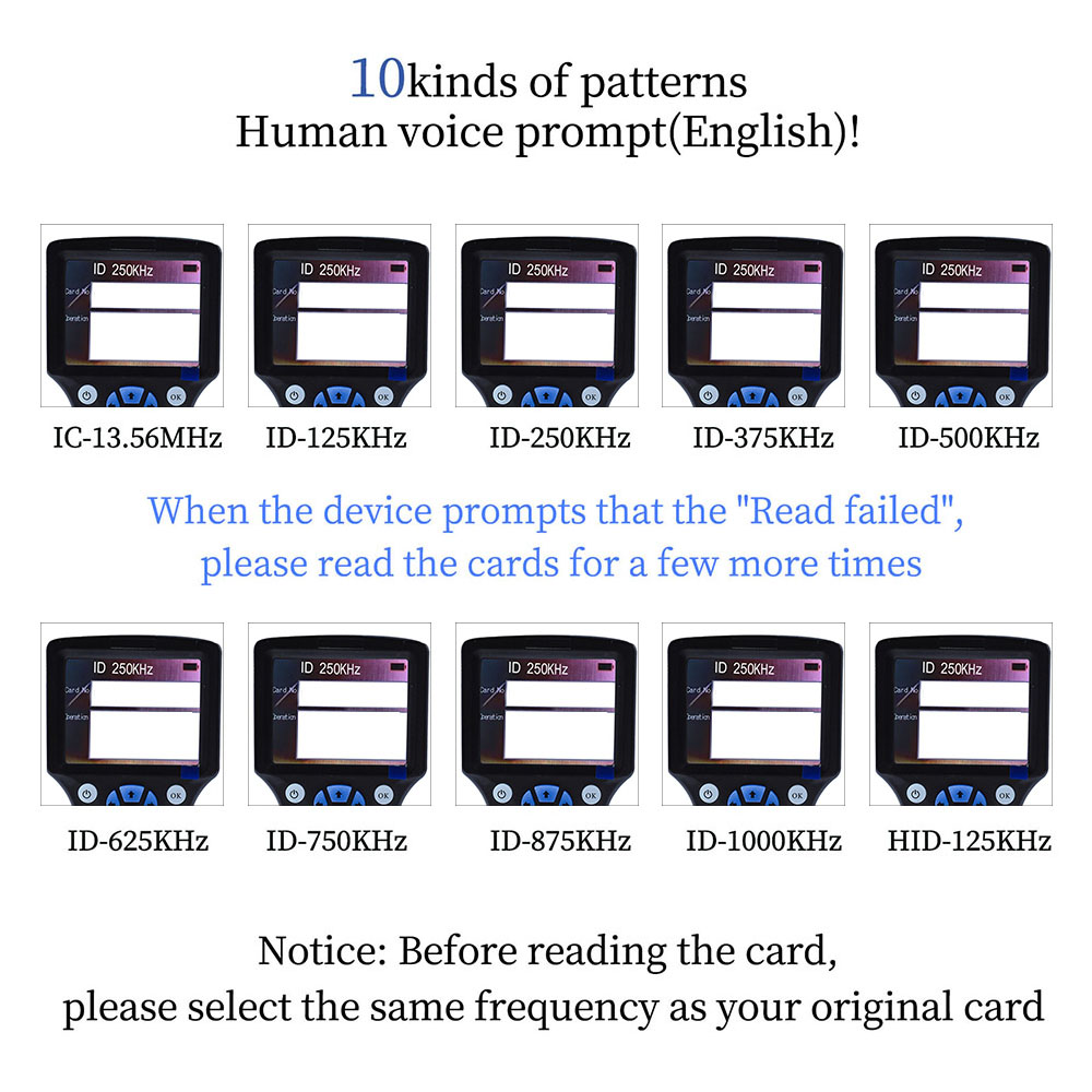ハンドヘルド 10 周波数 RFID NFC リーダー ライ - Nfc Tag Programmable のレビューと価格
