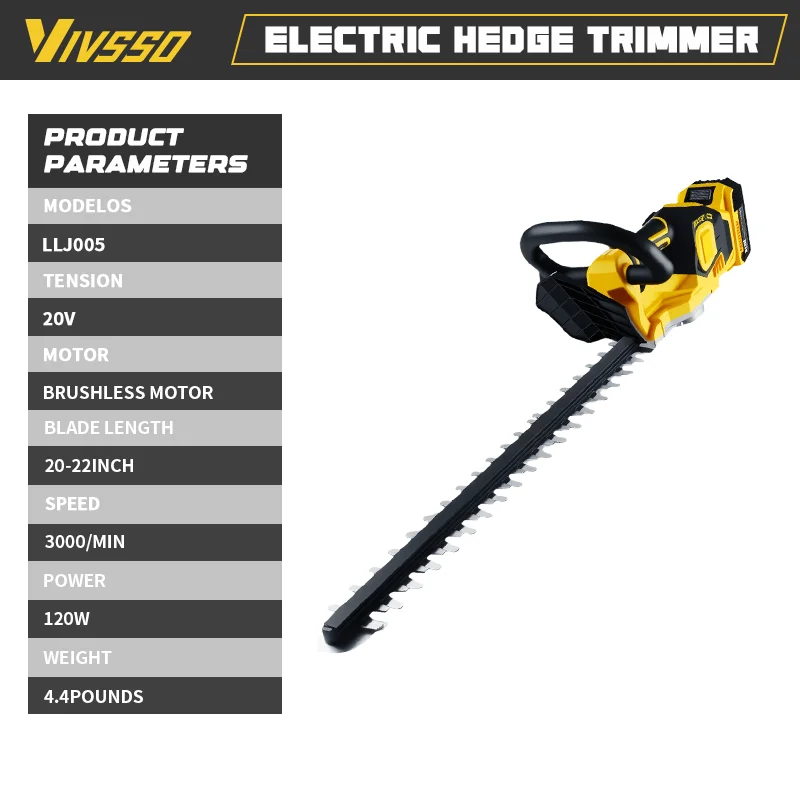 VIVSSO コードレス電動ヘッジトリマー芝刈り機家庭用低木 - Electro Gadgets のレビューと価格