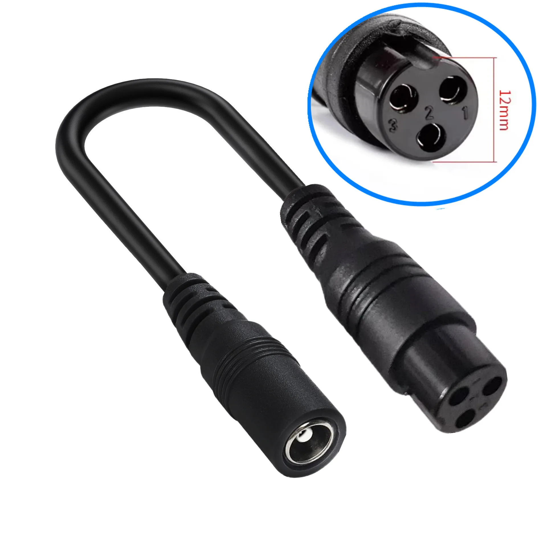 DC 5.5x2.1mm - M12/M16 3ピン XLR - Electronics Gadgets Wholesale のレビューと価格