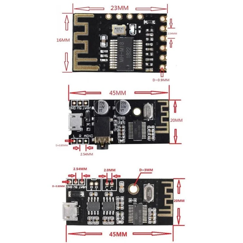MH-MX8 ワイヤレス電子オーディオレシーバーボード Bl - Electronics & Gadgets Starting With C のレビューと価格
