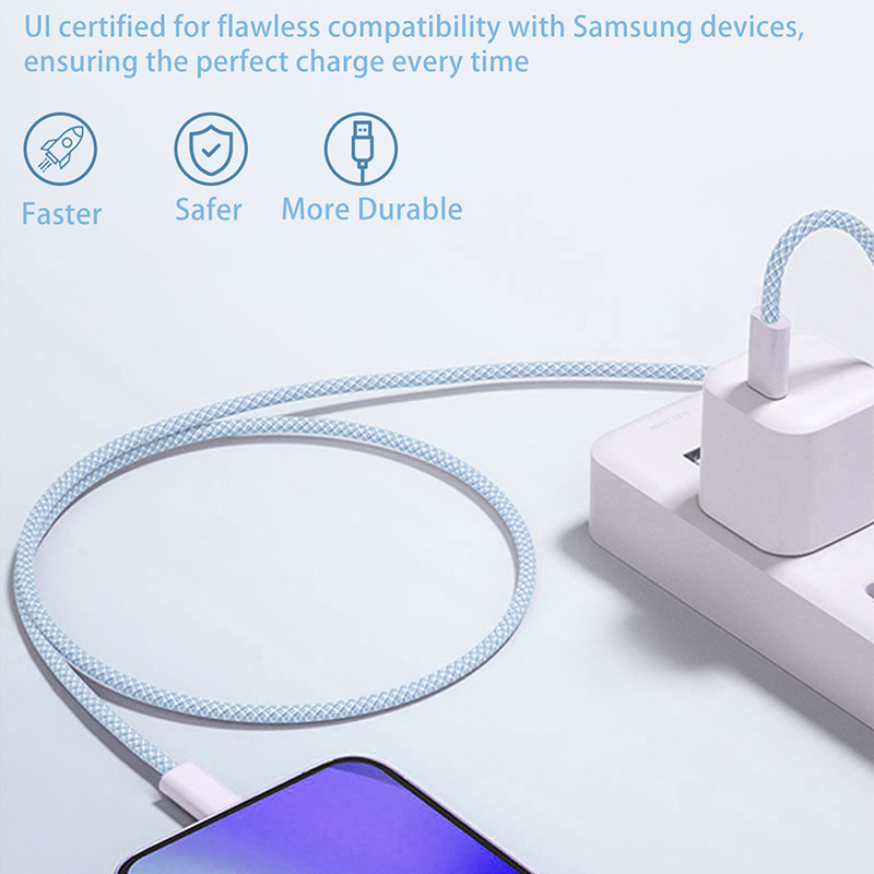 タイプ C にタイプ C 60 ワット高速充電カラーケーブル - Electronics Gadgets Wholesale のレビューと価格