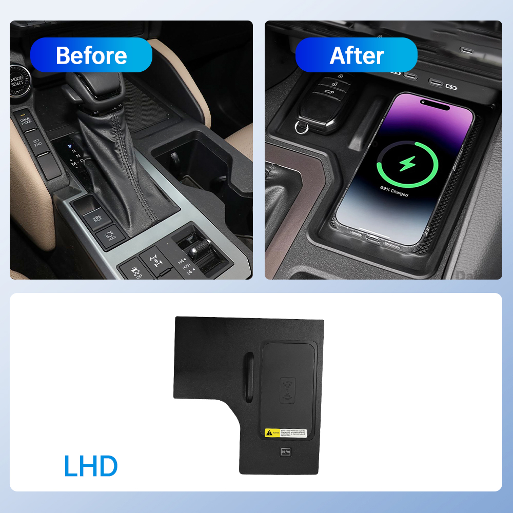 モセンド 車載ワイヤレス充電パッド トヨタ プラド 250  - Wireless Phone Charger Pad のレビューと価格