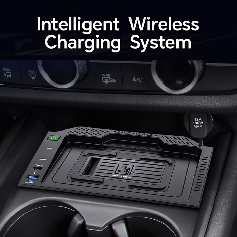 15 ワット車のワイヤレス充電器チー電話充電器高速電話充電パ - Wireless Phone Charger Pad のレビューと価格