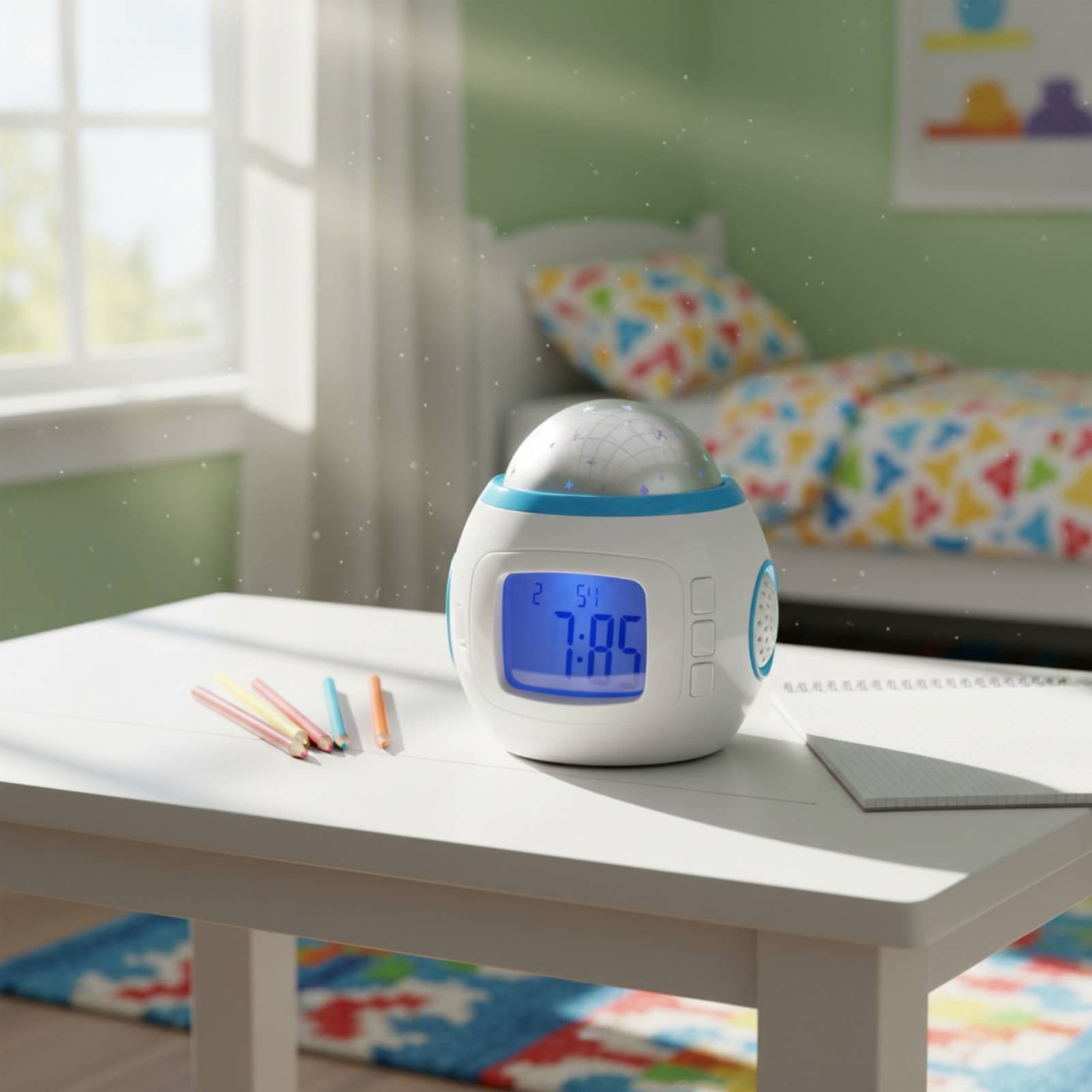 天体光投影表示アラーム時計 カラフルなライト 天体光投影表示 - Modern Electronics Gadgets のレビューと価格