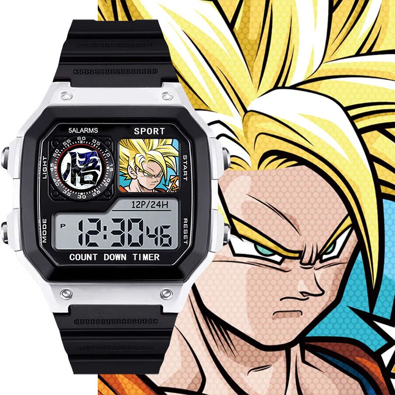 ドラゴンボール孫悟空漫画かわいい学生スポーツウォッチ創造的な - Electronics Gadgets Wholesale のレビューと価格