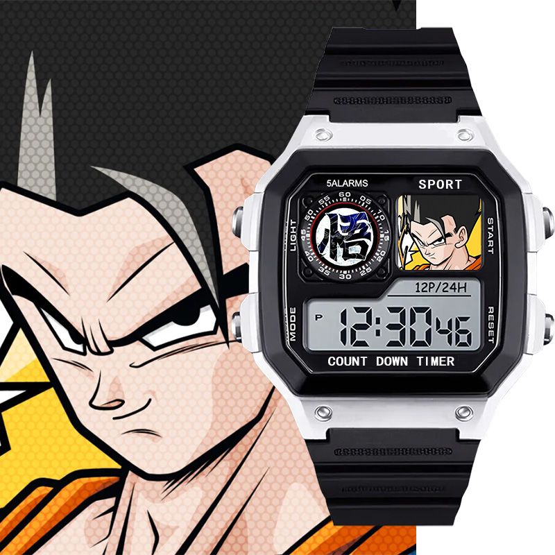 ドラゴンボール孫悟空漫画かわいい学生スポーツウォッチ創造的な - Electronics Gadgets Wholesale のレビューと価格