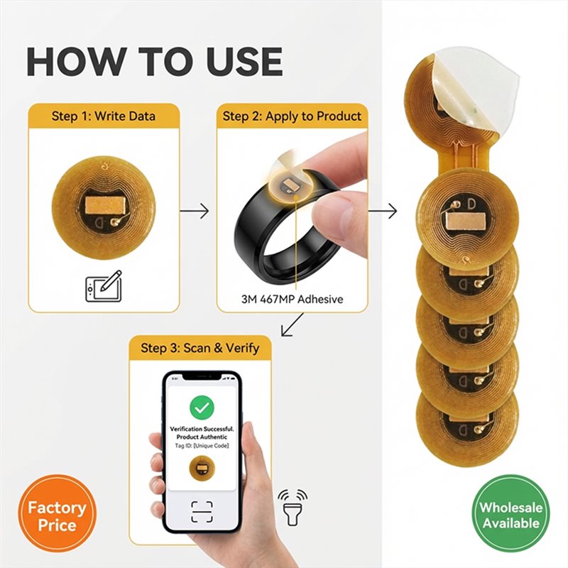 BAAE NFCタグ 直径6mm NXP NTAG213 プ - Nfc Tag Programmable のレビューと価格